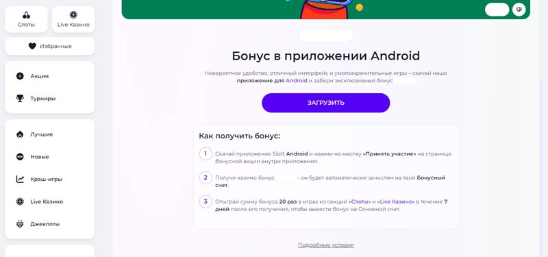 Описание бонуса